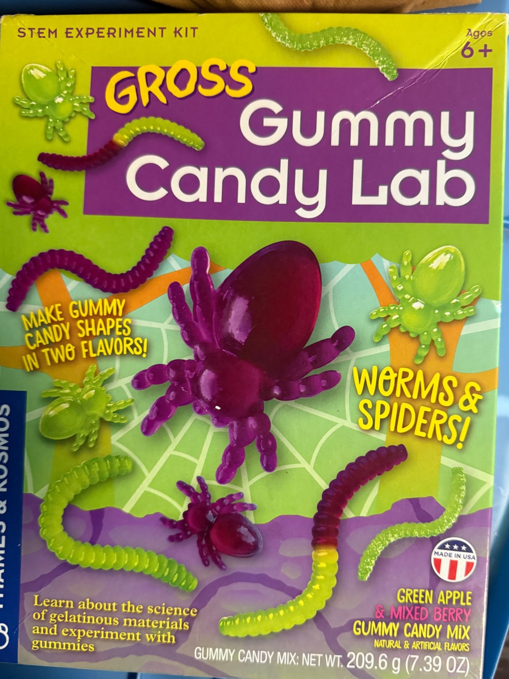 Gross Gummy Candy Lab Kids STEM Kit - Green & Purple used